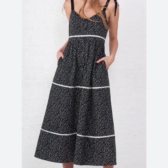 La Ligne Dresses & Skirts - Kate Tie Shoulder Midi Dress